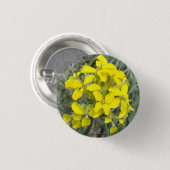 F14 Gele wilde bloemen Ronde Button 3,2 Cm (Voorkant /achterkant)