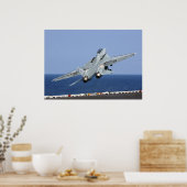 F14 Katapulten in de lucht Poster (Keuken)