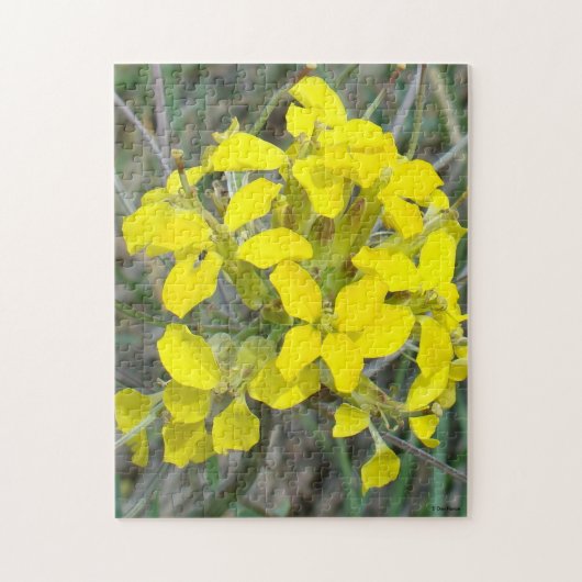 F14 Kleine Gele Wilde Bloemen Legpuzzel (Verticaal)