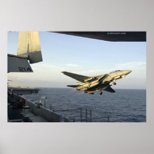 F14 Lanceringen van de Amerikaanse Kat Hawk Poster