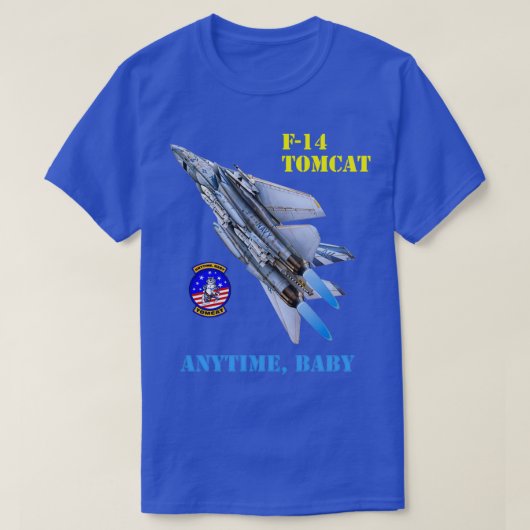 F14 Tomcat Anytime Baby 1 T-shirt (Design voorkant)