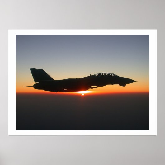 F14 Tomcat Fighter Jet Afghanistan Poster (Voorkant)