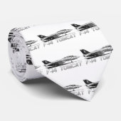 F14 Tomcat VF-103 Jolly Rogers - tekening Stropdas (Opgerold)