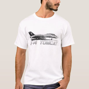 F14 Tomcat VF-103 Jolly Rogers - tekening T-shirt
