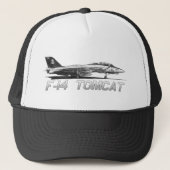 F14 Tomcat VF-103 Jolly Rogers - tekening Trucker Pet (Voorkant)