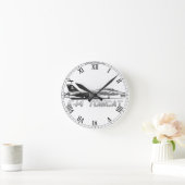 F14 Tomcat VF-103 Jolly Rogers - tekenklok Ronde Klok (Huis)