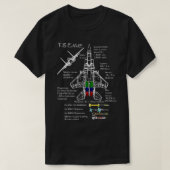 F15 Eagle specs Shirt gevechtsvliegtuig (Design voorkant)