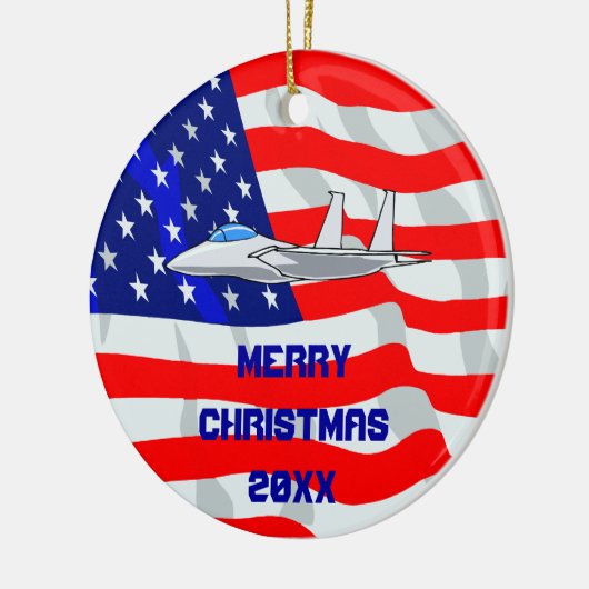 F15 Eagle straaljager Keramisch Ornament (Links)