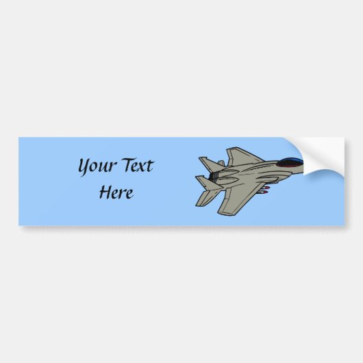 F15-gevechtsvliegtuig Bumpersticker (Voorkant)