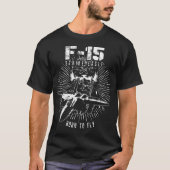 F15 Strike Eagle USAF Jet Fighter Pilot T-shirt (Voorkant)