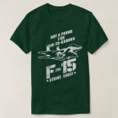 F15 Strike Eagle USAF Jet Fighter T-shirt (Design voorkant)