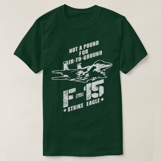 F15 Strike Eagle USAF Jet Fighter T-shirt (Design voorkant)