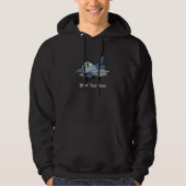F16 Falcon en Pilot Cartoon ontwerp Hoodie (Voorkant)