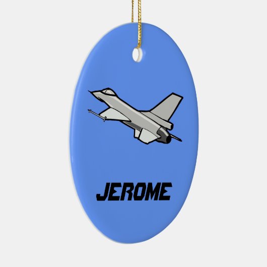 F16 Fighting Falcon-ontwerp Keramisch Ornament (Rechts)