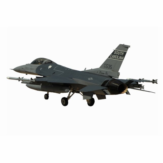 F16 Fighting Falcon Photo Cutout Staand Fotobeeldje (Voorkant)