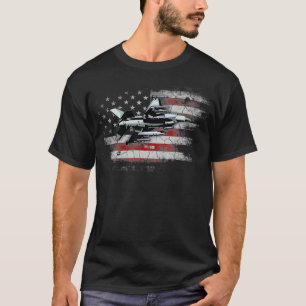 F16 Strijd tegen valk Viper Jet Vlag F16 Pilot Vet T-shirt