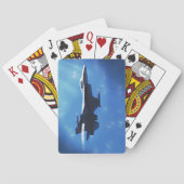 F16 Strijdvalk supersonische start uit Pokerkaarten (Achterkant)