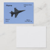 F16 uitzicht aan de zijkant visitekaartje (Voorkant / Achterkant)
