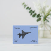 F16 uitzicht aan de zijkant visitekaartje (Staand voorkant)