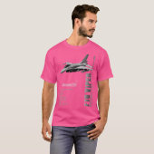 F16 Viper Fighting Falcon Jet FightersSpecificatie T-shirt (Voorkant volledig)