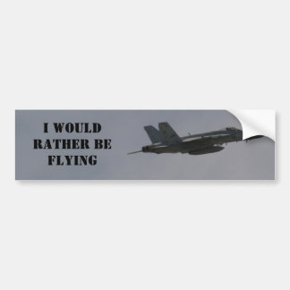 F18 Hornet straaljager tijdens de vlucht Bumpersticker
