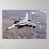F18 Over Afghanistan Poster (Voorkant)