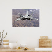 F18 Over Afghanistan Poster (Keuken)