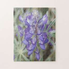 F18 Paarse Wilde Bloemen Eenjarige Lupine Legpuzzel