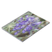 F18 Paarse wilde bloemen Notitieboek (Linkerzijde)