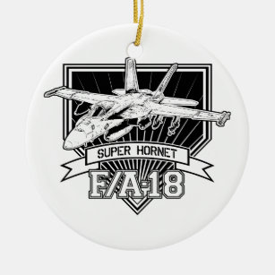 F18 Super Hornet Keramisch Ornament