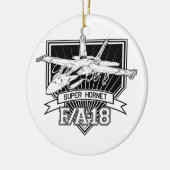 F18 Super Hornet Keramisch Ornament (Links)