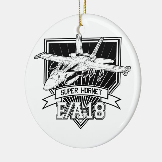 F18 Super Hornet Keramisch Ornament (Links)