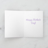 F19 Paars Wildbloemen Dames Rocket Kaart (Binnen)