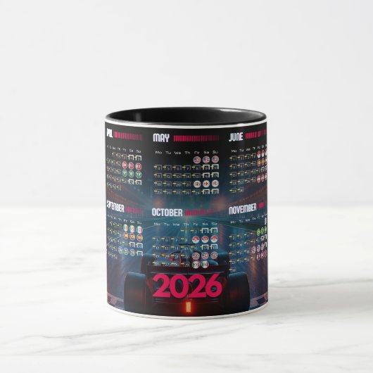 F1 2026 Calendar Mug Mok (Midden)