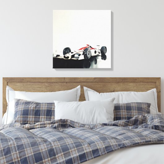 F1 abstract kunstschild canvas afdruk (Insitu (Slaapkamer))