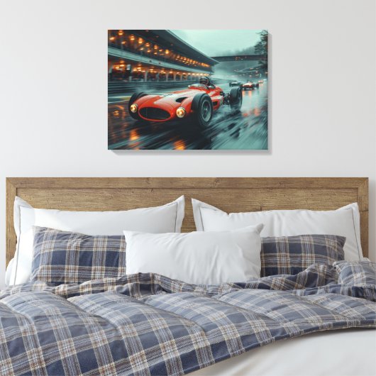 F1 Dreams 001 - Stretched Canvas Print (Insitu (Slaapkamer))