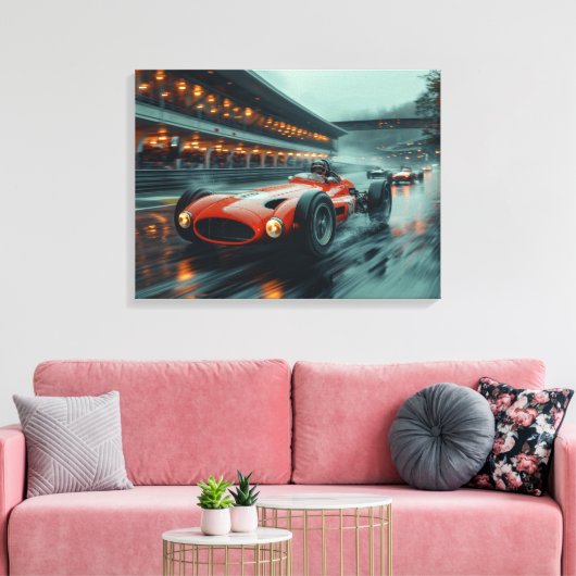 F1 Dreams 001 - Stretched Canvas Print (Insitu (Woonkamer))