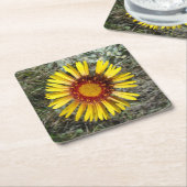 F1 Gele wilde bloem (Gaillardia aristata) Kartonnen Onderzetters (Schuin)