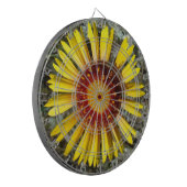 F1 Gele wilde bloem Gaillardia Dartbord (Voorkant Links)