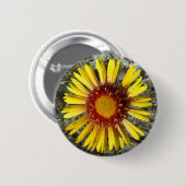 F1 Gele wilde bloem Gaillardia Ronde Button 5,7 Cm (Voorkant /achterkant)
