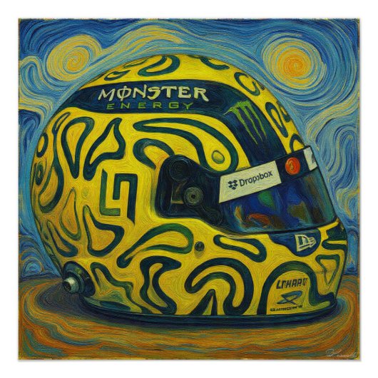 F1 Lando Helm Perfect Poster (Voorkant)