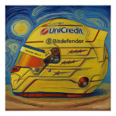 F1 Lewis Helmet Perfect Poster (Voorkant)