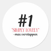 F1 Max gewoon een leuke Sticker (Voorkant)