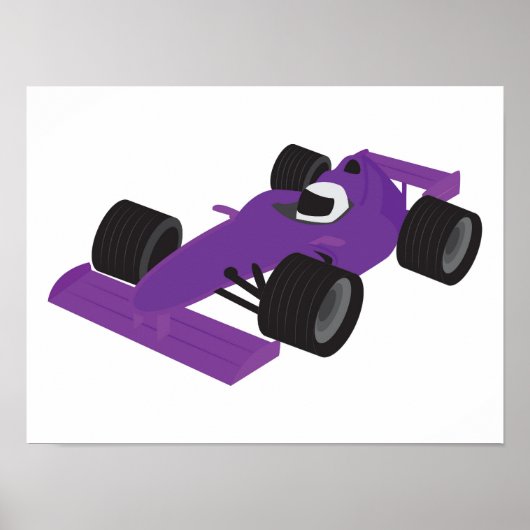F1 Race Car Poster (Voorkant)