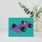 F1 raceauto briefkaart (Staand voorkant)