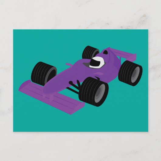 F1 raceauto briefkaart (Voorkant)