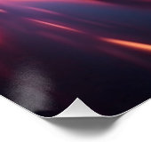 F1-snelheid barst door lichte paden perfect poster (Hoek)