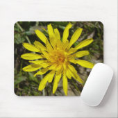 F21 Gele wilde bloem met een pijlstoot Muismat (Met muis)