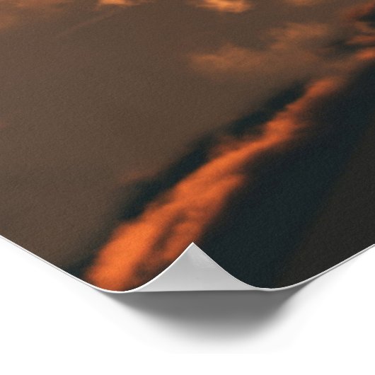 F22 Fighter Jet op Sunset Print (Hoek)