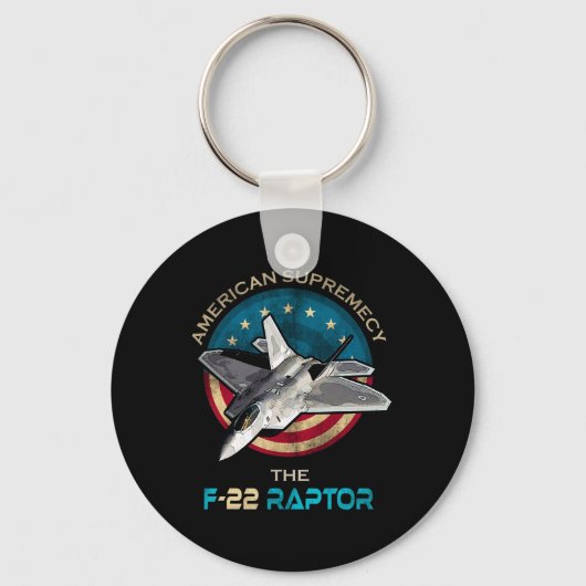 F22 Raptor Amerikaanse patriottische jager 4e van Sleutelhanger (Voorkant)